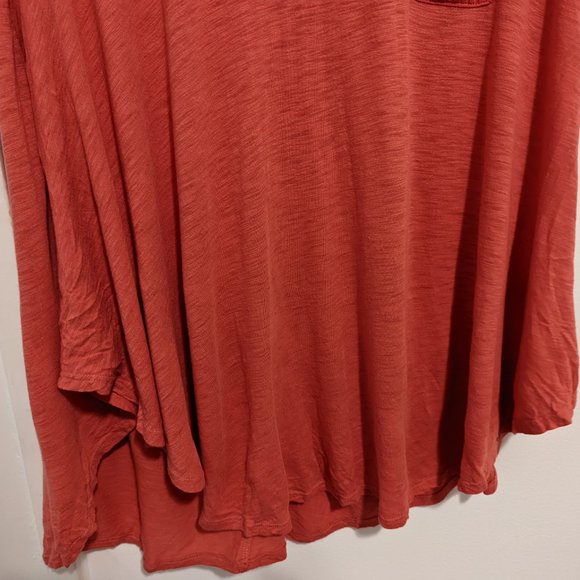 Anthropologie T.La Red Lace-up Swing Tee - Picture 5 of 8